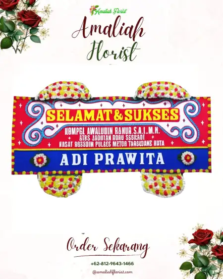 Papan Bunga Ucapan Selamat Ario Kemuning